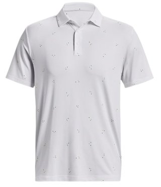 Under Armour Playoff 3.0 Printed Herren Poloshirt, weiss/blau