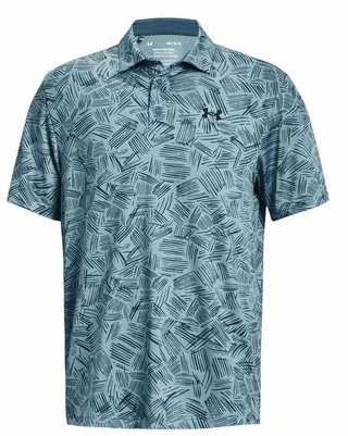 Under Armour Playoff 3.0 Printed Herren Poloshirt, blau