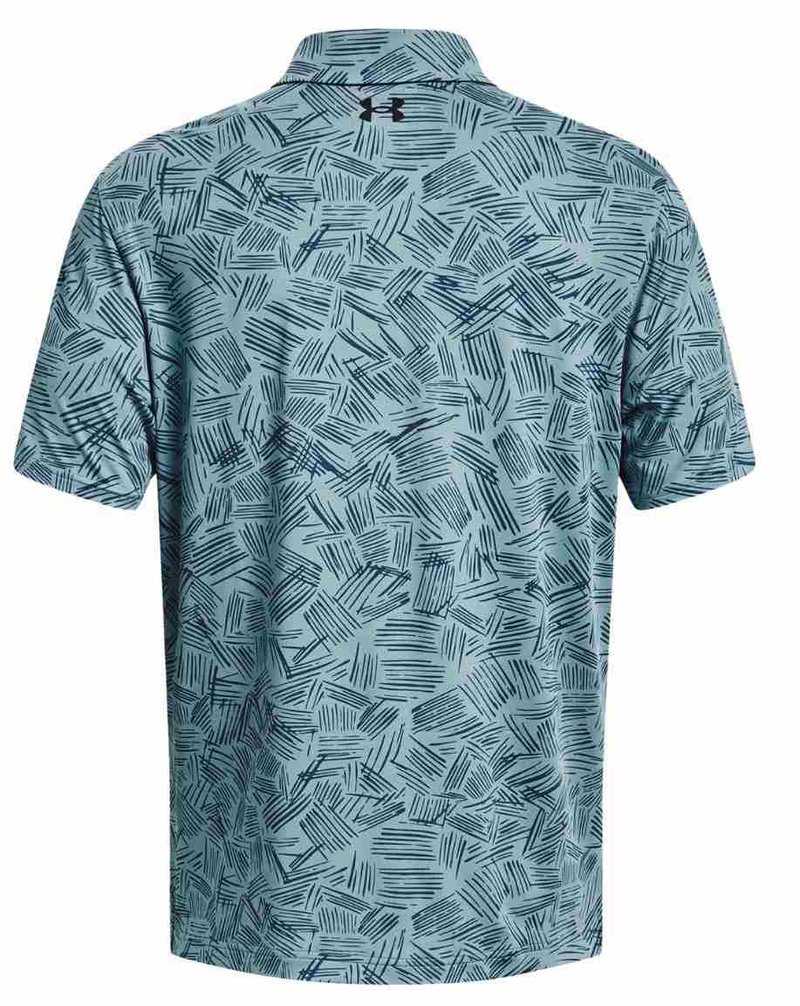 Under Armour Playoff 3.0 Printed Herren Poloshirt, blau