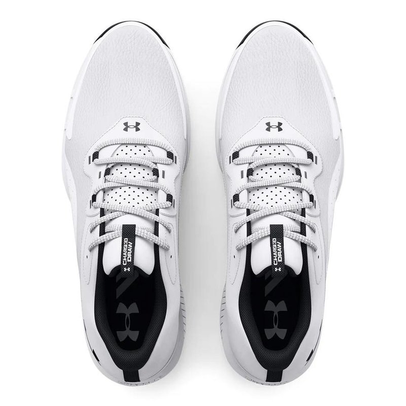 Under Armour Charged Draw 2 Wide Herren Golfschuhe, weiss