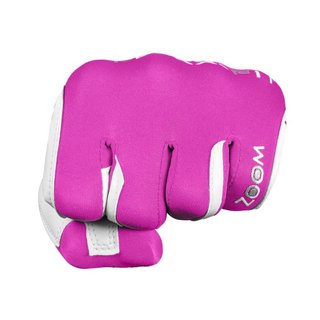 Zoom Hybrid Damen Handschuh, weiss/rosa