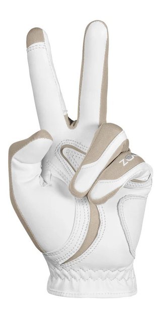 Zoom Hybrid Damen Handschuh, weiss/beige