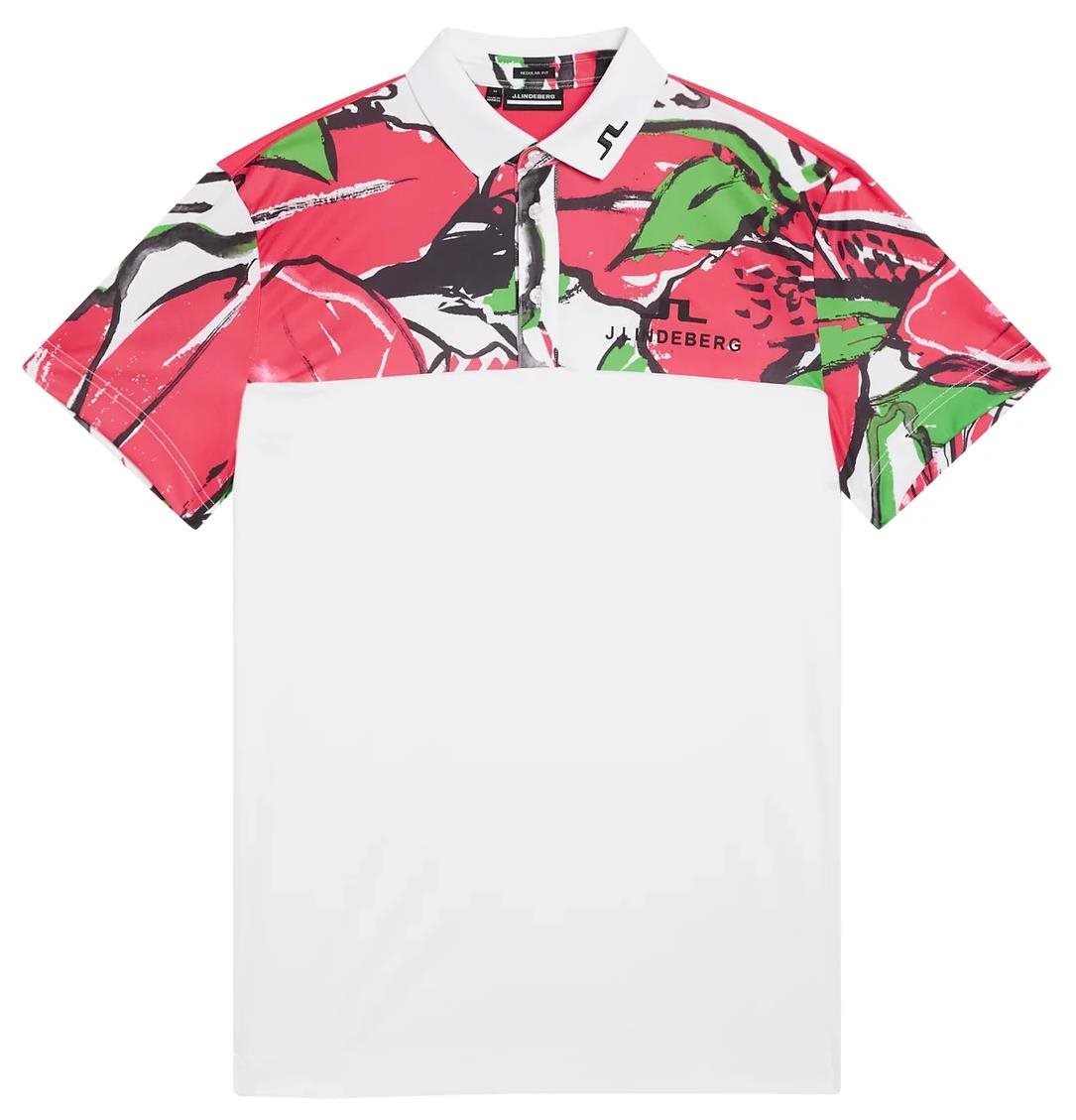 J.Lindeberg Jeff Masters Golf Herren Poloshirt, azalea