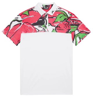 J.Lindeberg Jeff Masters Golf Herren Poloshirt, azalea