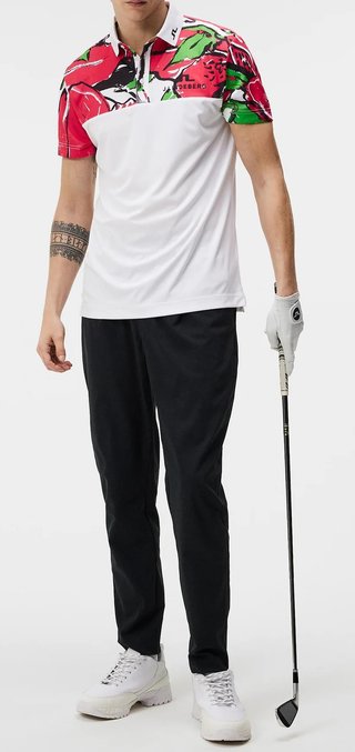 J.Lindeberg Jeff Masters Golf Herren Poloshirt, azalea