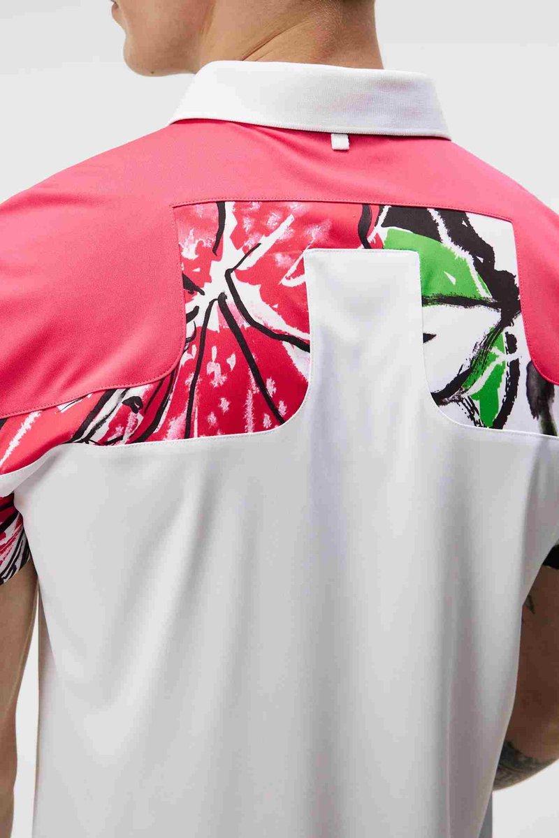 J.Lindeberg Jeff Masters Golf Herren Poloshirt, azalea