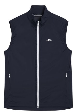 J.Lindeberg Ash Light Packable Golf Herren Weste, dunkelblau