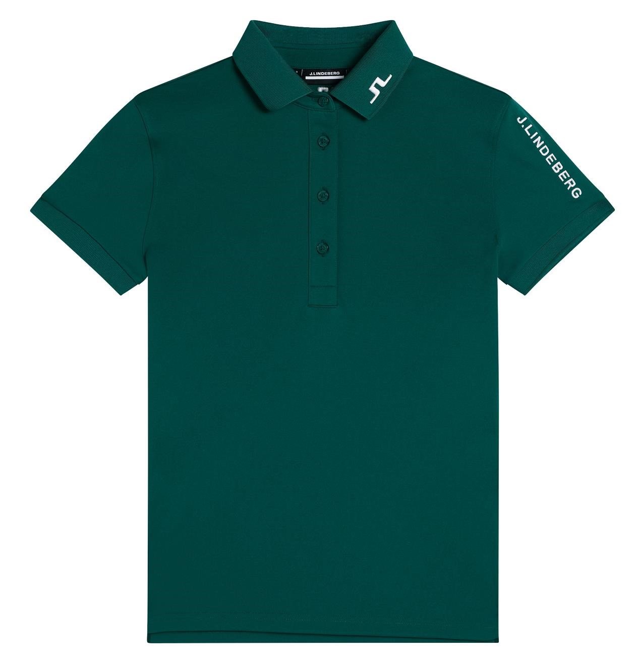 J.Lindeberg Tour Tech Damen Poloshirt, rain forest