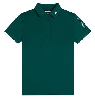 J.Lindeberg Tour Tech Damen Poloshirt, rain forest