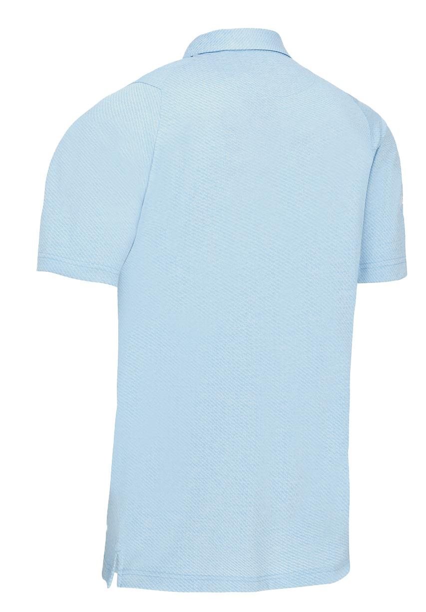 Callaway Heathered Jacquard Herren Poloshirt, blue grotto heather