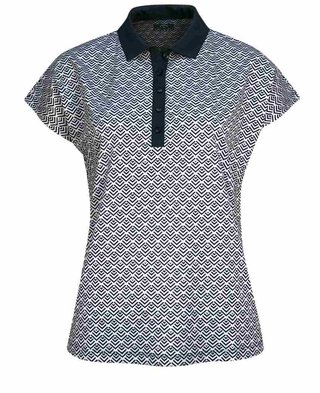 Callaway Chev Geo Damen Poloshirt, brilliant white