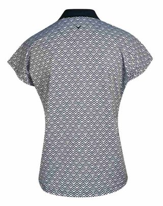 Callaway Chev Geo Damen Poloshirt, brilliant white