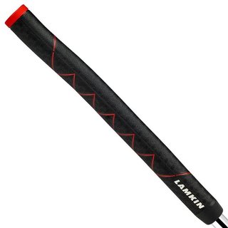 Lamkin SINKFIT Rubber Straight Putter Grip, Standard, Schwarz/Rot