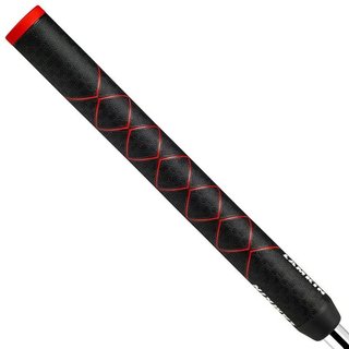 Lamkin SINKFIT Rubber Straight Putter Grip, Standard, Schwarz/Rot