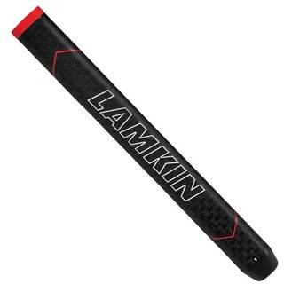 Lamkin SINKFIT Rubber Straight Putter Grip, Standard, Schwarz/Rot