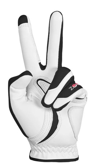 Zoom Hybrid Herren Handschuh, weiss/schwarz/rot