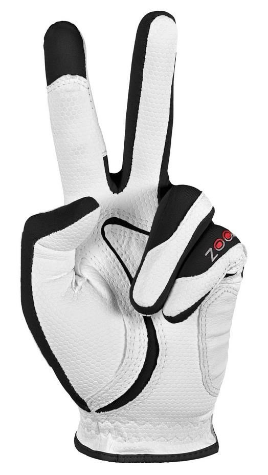 Zoom Weather Junior Handschuh, weiss/schwarz/rot