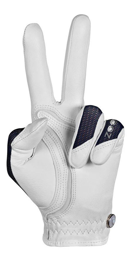 Zoom Sun Style Damen Golfhandschuh, wiess/dunkelblau