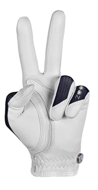 Zoom Sun Style Damen Golfhandschuh, wiess/dunkelblau