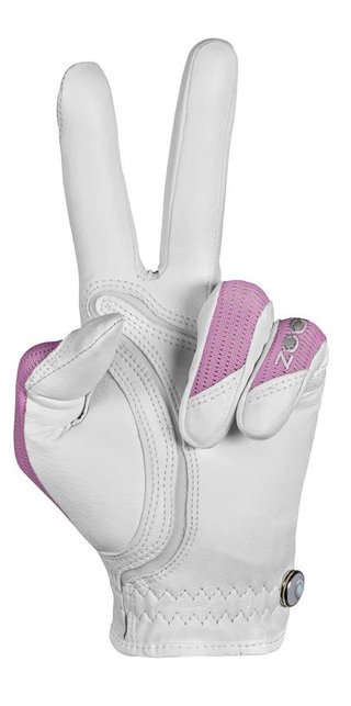 Zoom Sun Style Damen Golfhandschuh, wiess/rosa