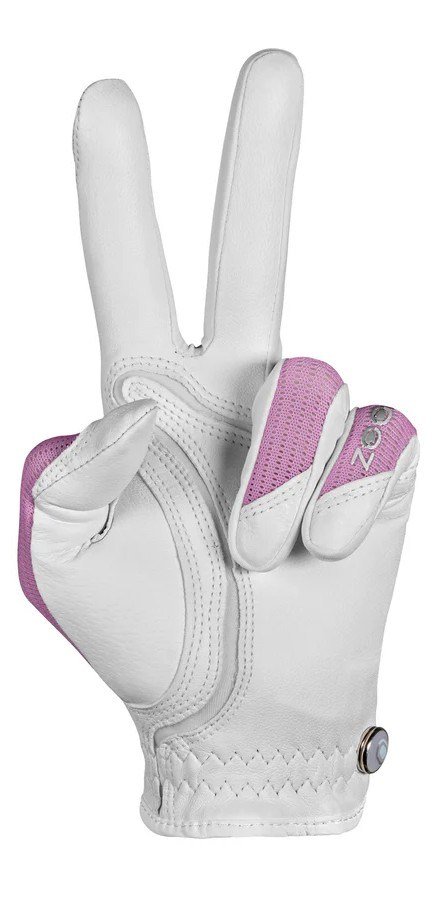 Zoom Sun Style Damen Golfhandschuh, wiess/rosa