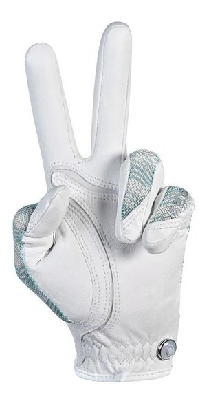 Zoom Sun Style Damen Golfhandschuh, white/mint/waves