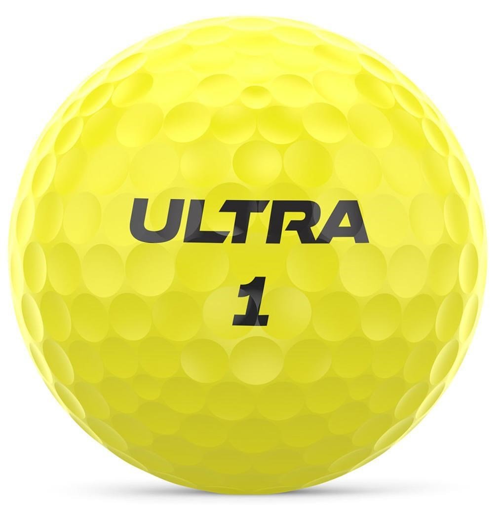 Wilson Ultra Distance Golfbälle, gelb, 15 Stk
