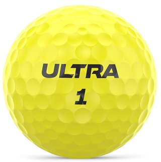 Wilson Ultra Distance Golfbälle, gelb, 15 Stk