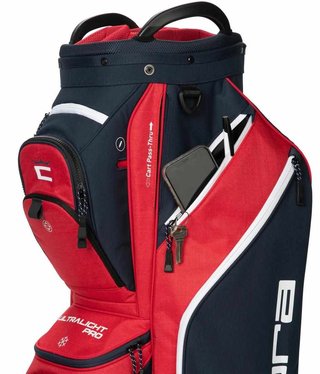 Cobra Ultralight Pro Cartbag, dunkelblau/rot