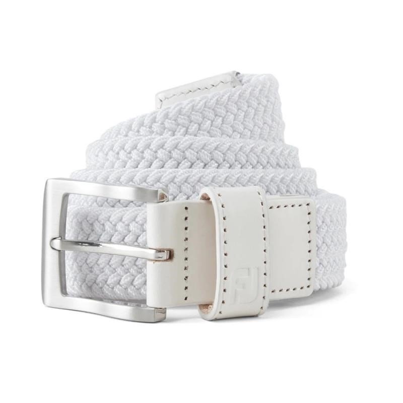 FootJoy Braided Herren Gürtel, weiss