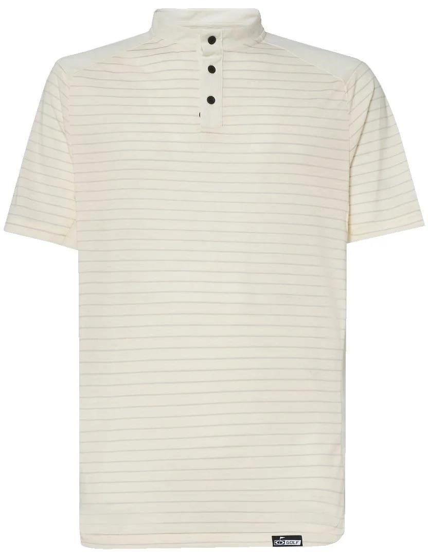 Oakley Fringe Stripe Herren Poloshirt, arctic white