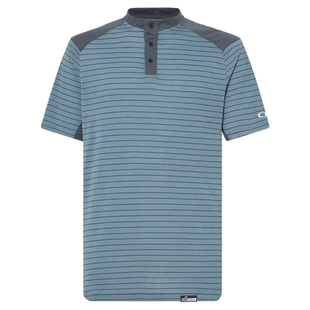 Oakley Fringe Stripe Herren Poloshirt, arctic white