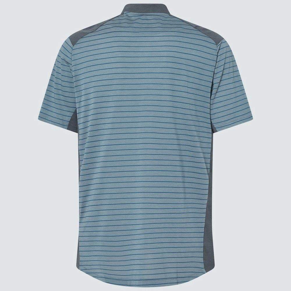 Oakley Fringe Stripe Herren Poloshirt, arctic white