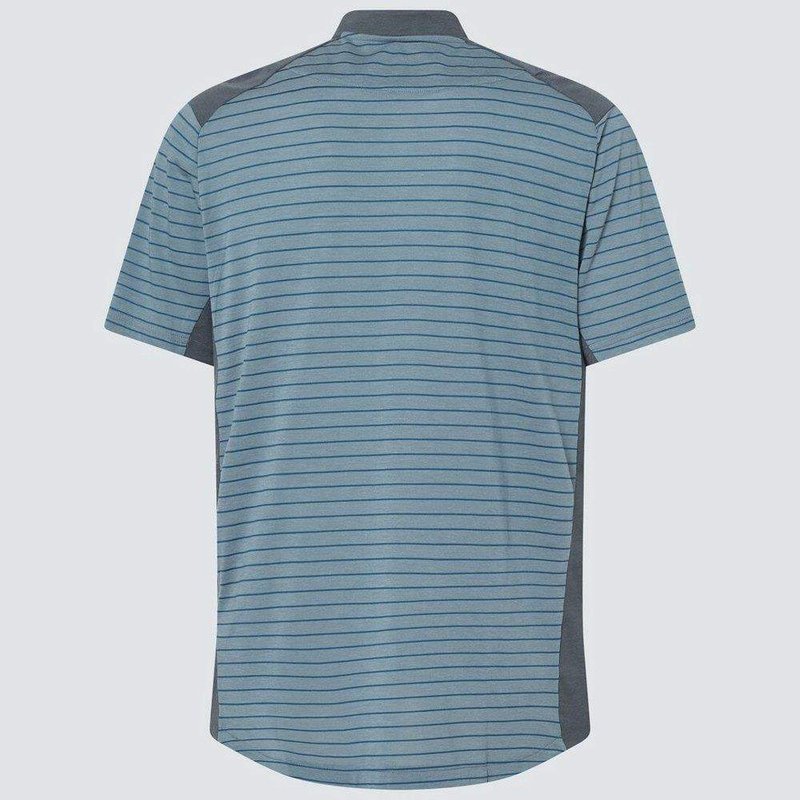 Oakley Fringe Stripe Herren Poloshirt, arctic white