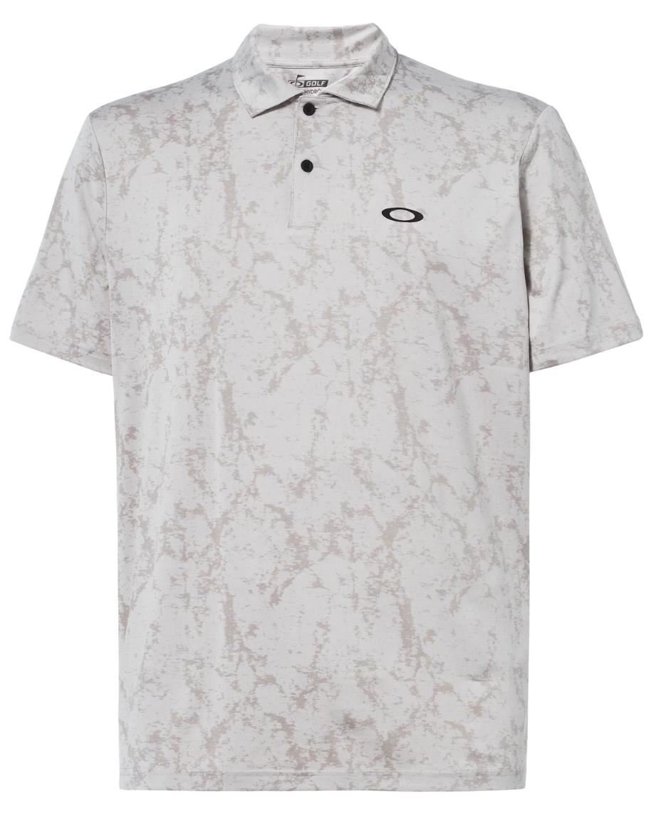 Oakley Marble Jaquard Herren Poloshirt, artic white