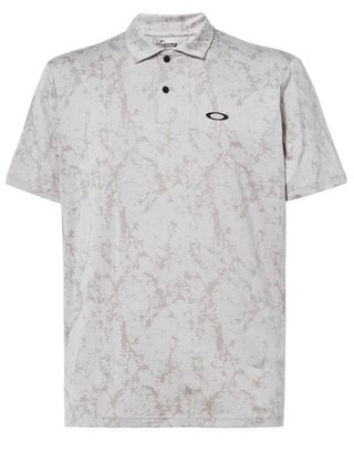 Oakley Marble Jaquard Herren Poloshirt, artic white