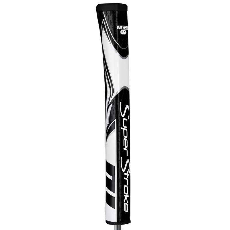 SuperStroke Zenergy Pistol GT 2.0 putter grip, schwarz/weiss