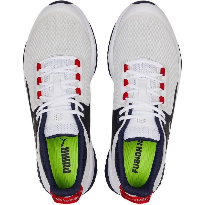 Puma Fusion Grip Herren Golfschuhe, weiss/dunkelblau
