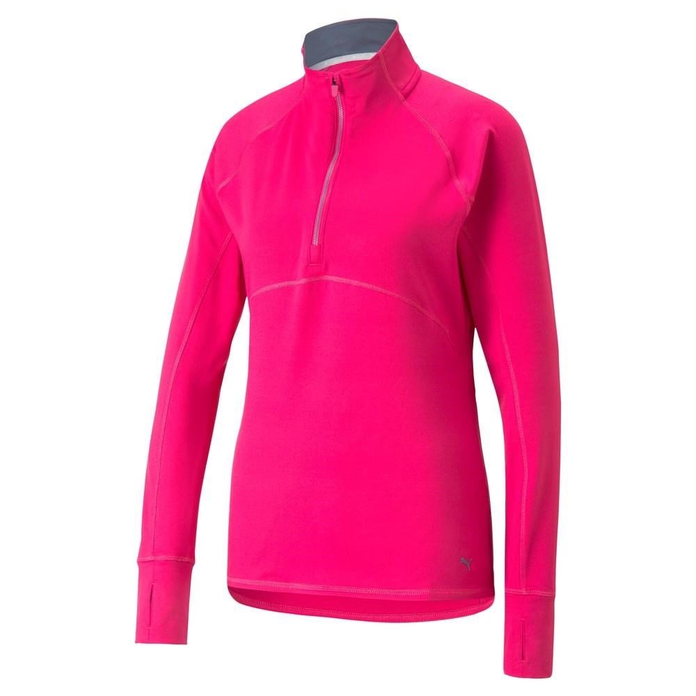 Puma Gamer 1/4 Zip Damen Pullover, rosa