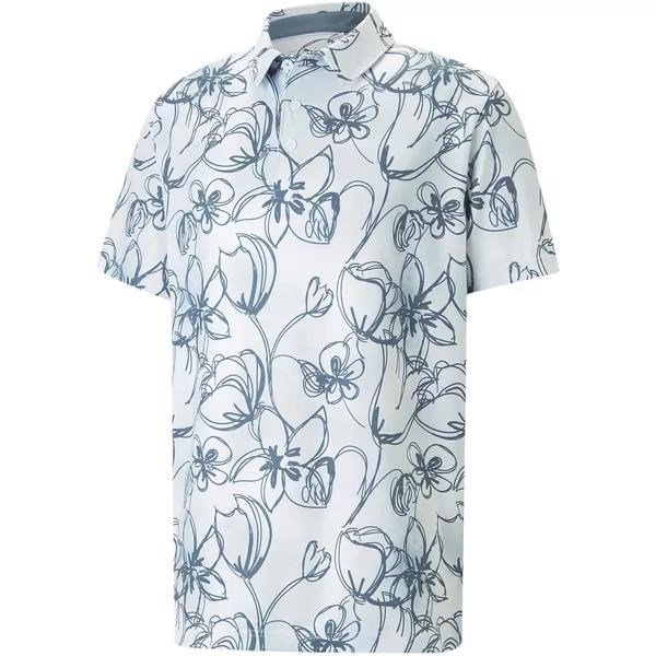Puma Cloudspun Stems Herren Poloshirt, weiss