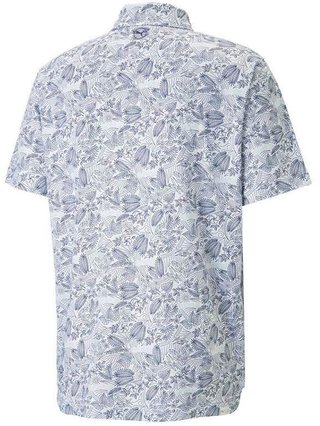 Puma Mattr Seaplanes Herren Poloshirt, weiss/blau