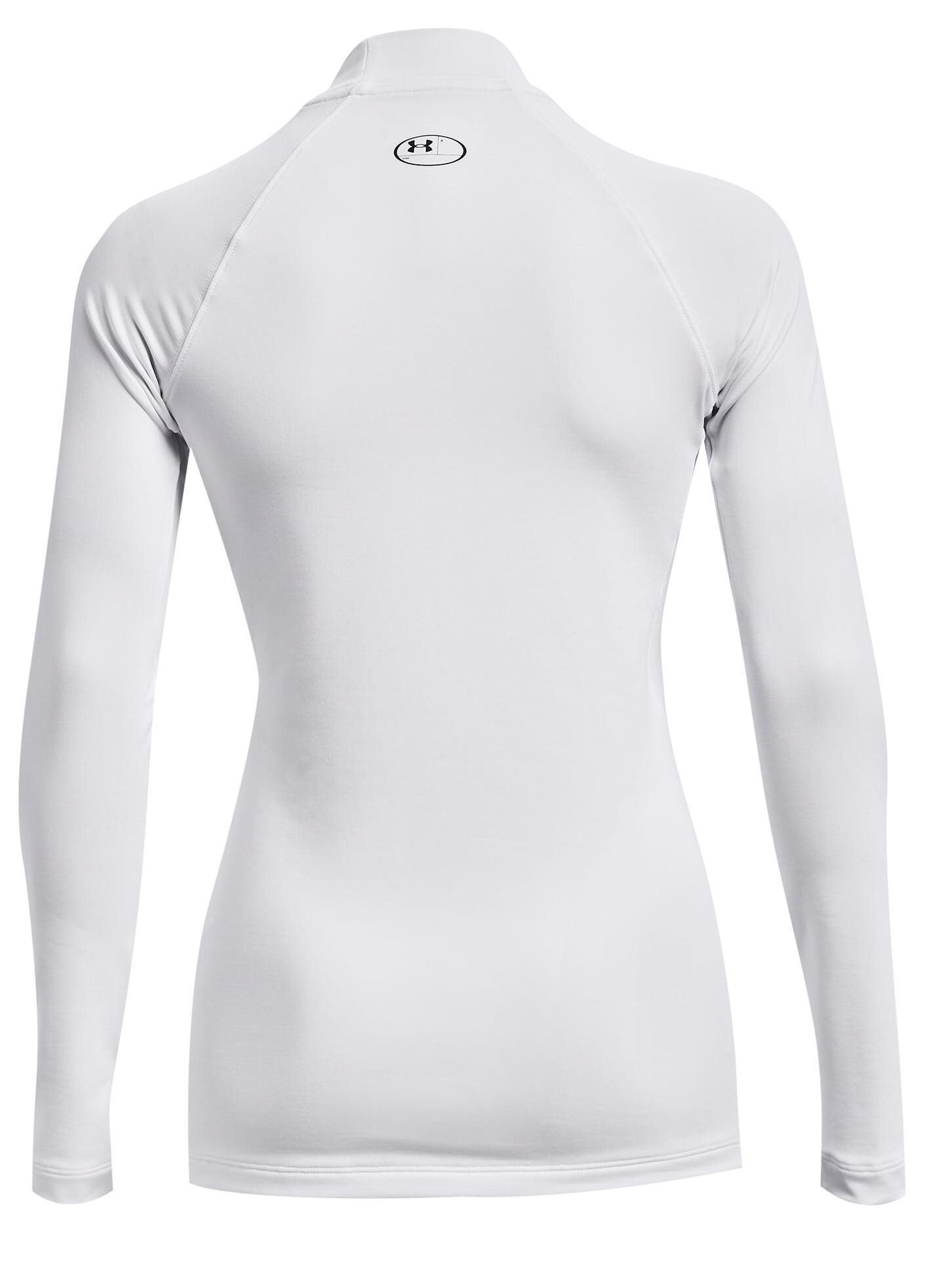 Under Armour Authentics Mockneck Oberteil mit Stehkragen, weiss