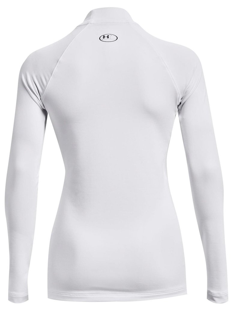 Under Armour Authentics Mockneck Oberteil mit Stehkragen, weiss