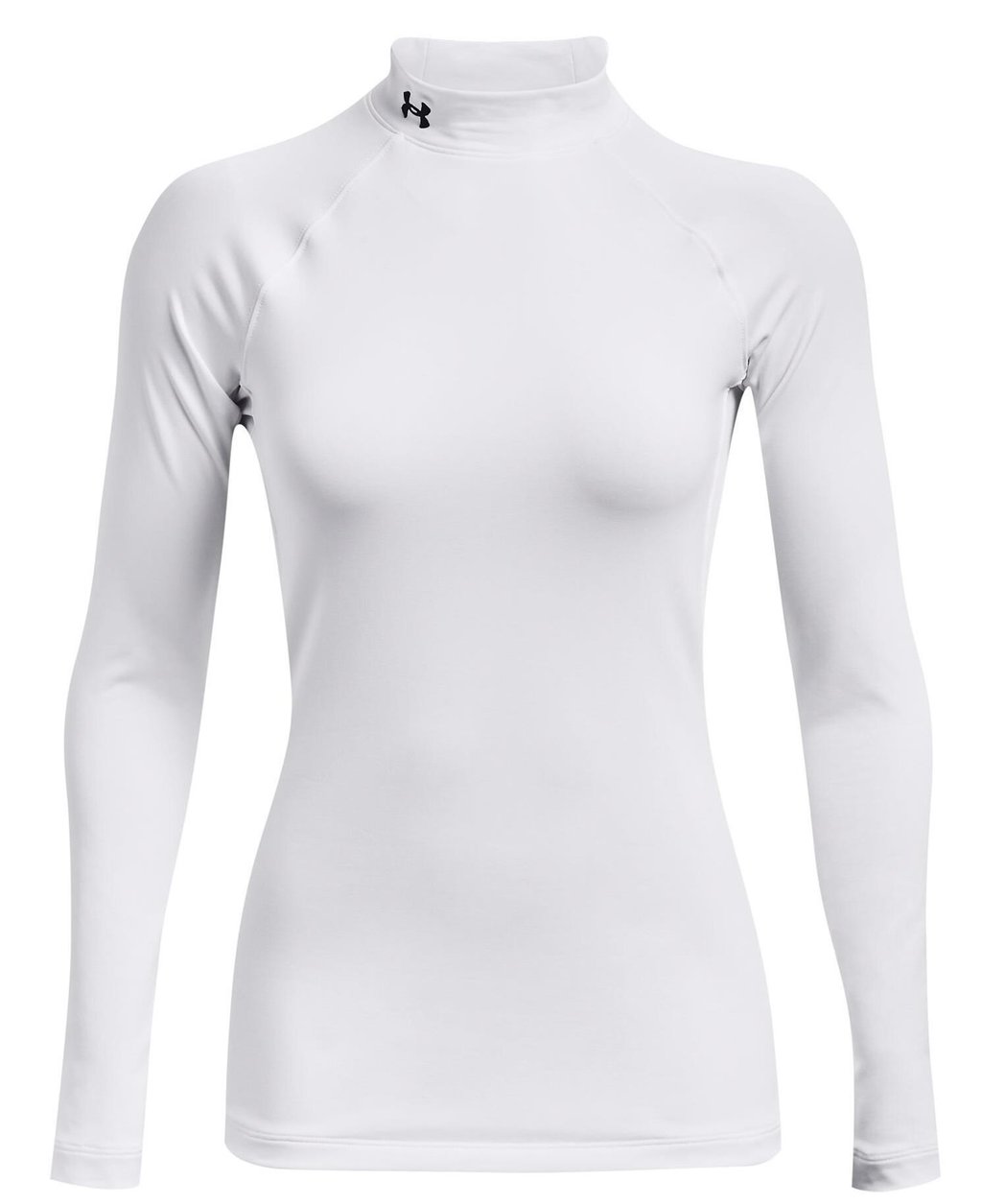 Under Armour Authentics Mockneck Oberteil mit Stehkragen, weiss