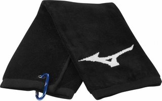 Mizuno RB Tri Fold Golfhandtuch, schwarz