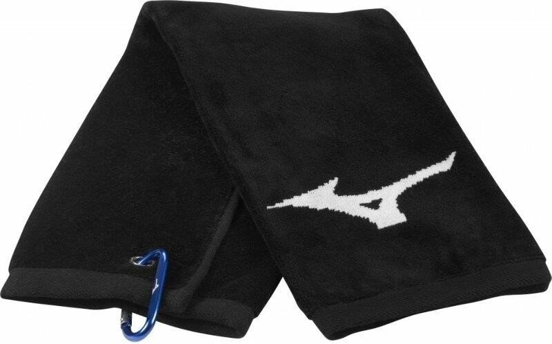 Mizuno RB Tri Fold Golfhandtuch, schwarz