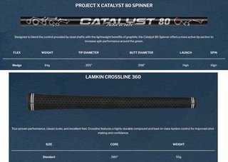 Cleveland CBX Full-Face 2 Wedge, Graphit