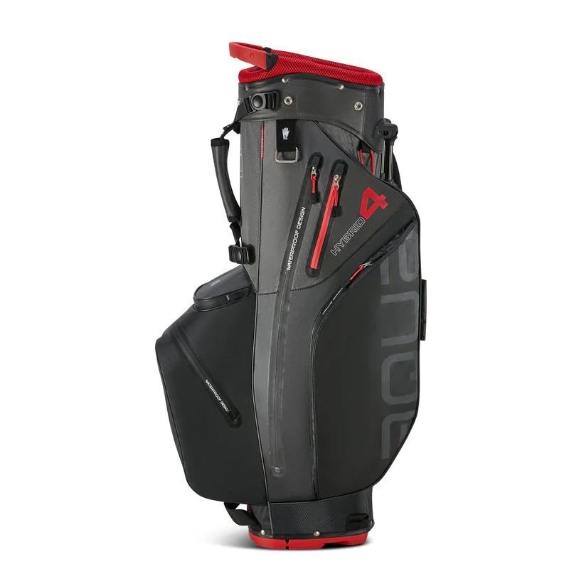 Big Max Aqua Hybrid 4 Standbag, schwarz/grau/rot