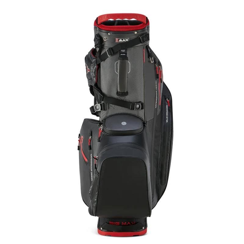 Big Max Aqua Hybrid 4 Standbag, schwarz/grau/rot