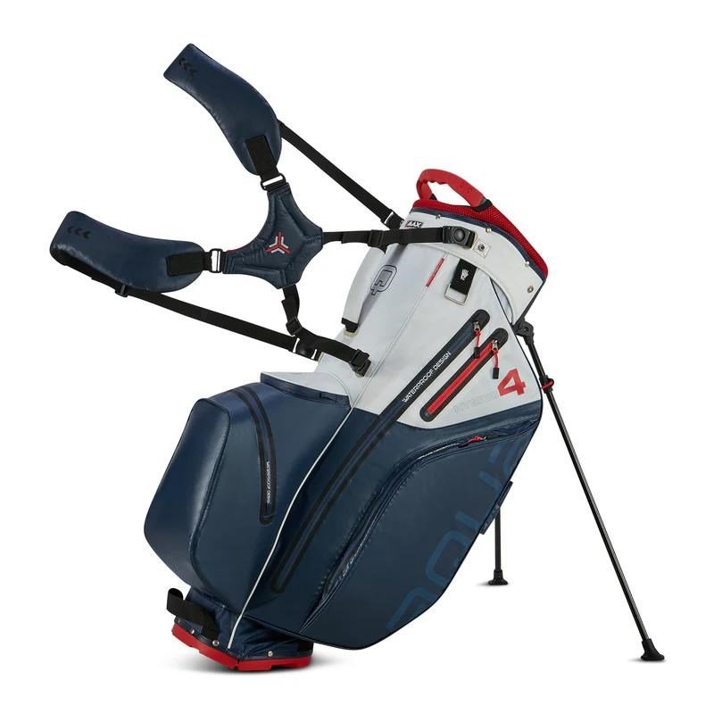 Big Max Aqua Hybrid 4 Standbag, dunkelblau/weiss/rot
